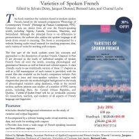 Parution OUP: Varieties of Spoken French